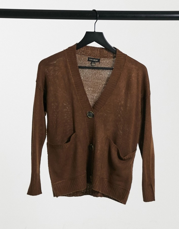 chocolate cardigan