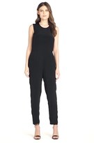 Thumbnail for your product : Donna Morgan Layered Back Crêpe de Chine Sleeveless Jumpsuit