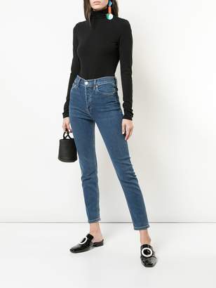 RE/DONE high rise skinny jeans