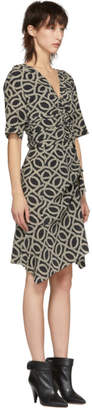 Isabel Marant Black and Off-White Arodie Dress