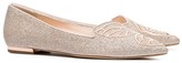 Thumbnail for your product : Sophia Webster Bibi Butterfly glitter leather flats
