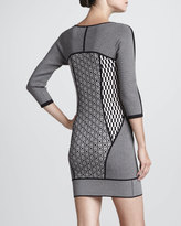 Thumbnail for your product : A.L.C. Jay Mixed-Print Knit Dress
