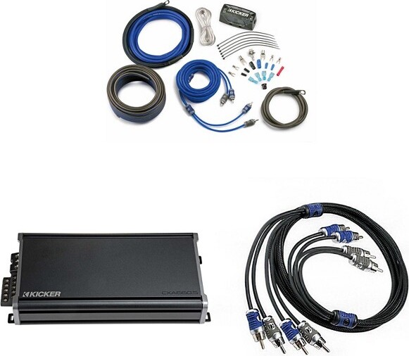KICKERCXA660.55-ChannelAmplifier&4AWGAmpInstallKit(IncludesRCAS)