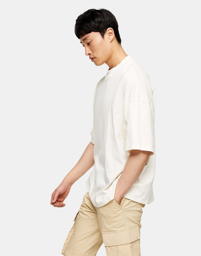 topman oversized white t shirt