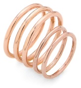 Thumbnail for your product : Luv Aj The Petite Band Ring Set