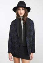 Thumbnail for your product : Forever 21 Boxy Houndstooth Coat