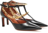Thumbnail for your product : Altuzarra Chain-trimmed leather pumps