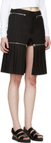 Thumbnail for your product : Hood by Air Black Zip-Off Convertible Kilt Shorts