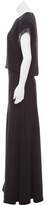 Thumbnail for your product : Robert Rodriguez Leather-Trimmed Evening Dress w/ Tags