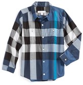 Thumbnail for your product : Burberry 'Mini Camber' Check Print Woven Shirt (Toddler Boys, Little Boys & Big Boys)