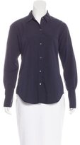 Thumbnail for your product : Nili Lotan Collared Long Sleeve Top
