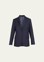 Thumbnail for your product : Officine Generale Charlene Pinstripe Jacket