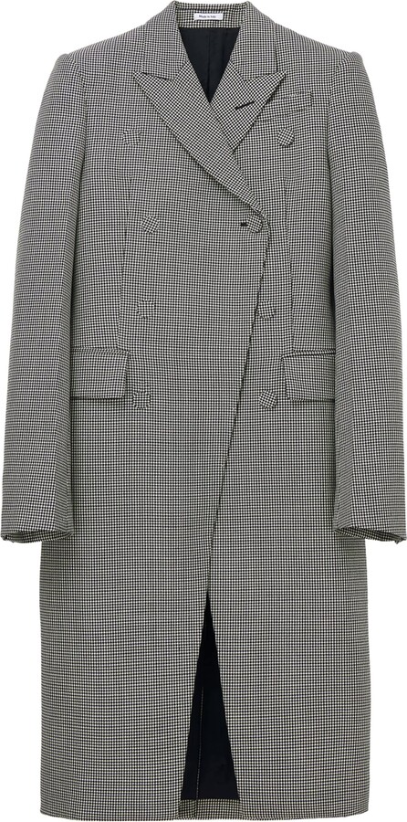 Houndstooth Wool Coat ShopStyle CA