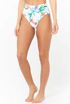 Thumbnail for your product : Forever 21 Floral Print High-Waisted Bikini Bottoms