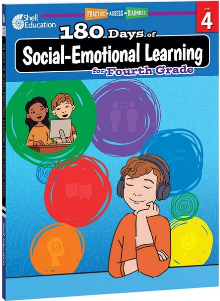 Shell Education Pub 180Days(tm)Social-EmotionalLearningforFourthGrade-(180DaysofPractice)byKristinKemp(Paperback)