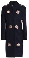 Thumbnail for your product : Vilshenko Embroidered Wool And Camel-Blend Coat
