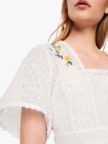 Thumbnail for your product : French Connection Eka Embroidered Floral Square Neck Top, Summer White