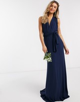 Thumbnail for your product : TFNC bridesmaid multiway maxi dress in navy