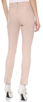 Thumbnail for your product : Kaufman Franco Cotton & Leather Leggings