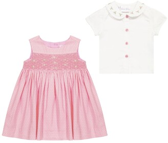 Rachel Riley Baby cotton dress and blouse set