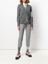 Thumbnail for your product : Thom Browne 4-Bar crepe V-neck cardigan