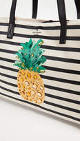 Thumbnail for your product : Kate Spade Canvas Pineapple Mega Sam Tote