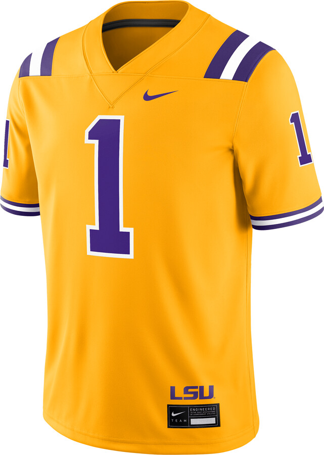 Nike LSU Tigers Men's Dri-FIT College Game Jersey in Yellow | CLEVGRJNC2FLSU-LS2