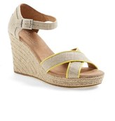 Thumbnail for your product : Toms Burlap Wedge Sandal