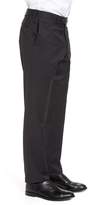 Thumbnail for your product : JB Britches Flat Front Solid Wool Trousers