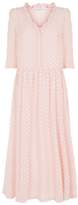 Thumbnail for your product : Claudie Pierlot Flower Appliqué Chiffon Maxi Dress