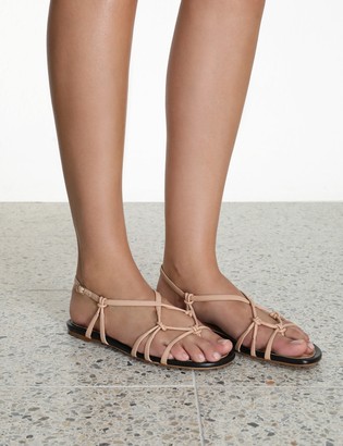 Zimmermann Knotted Strap Flat Sandal