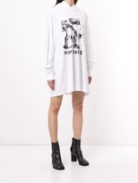 Thumbnail for your product : MM6 MAISON MARGIELA Graphic-Print Hoodie Dress