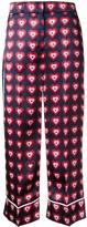 Thumbnail for your product : Fendi Heart Print Pyjama Trousers