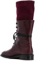 Thumbnail for your product : Stuart Weitzman layered lace-up boots
