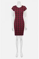 Thumbnail for your product : Select Fashion Fashion Womens Red Check Mini Bodycon Dress - size 18