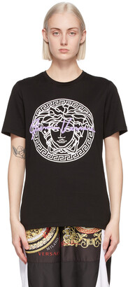 Versace Black Medusa Motif T-Shirt