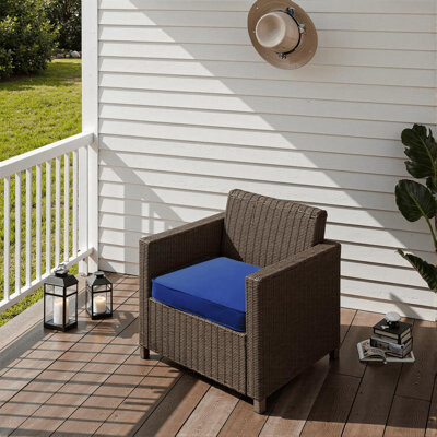 Outdoor Chair Cushions 19 X 19 X 3 Inch, Waterproof & Fade Resistant Patio Seat Cushion For Furniture With Handle And Ties, Thick Seating Pads For Out