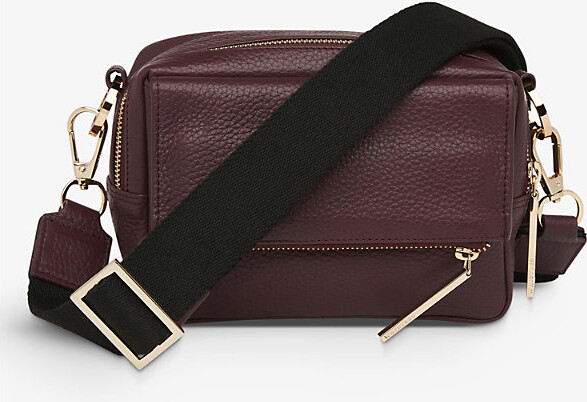 Whistles Womens Purple Bibi Leather Cross-Body Bag 1 Size