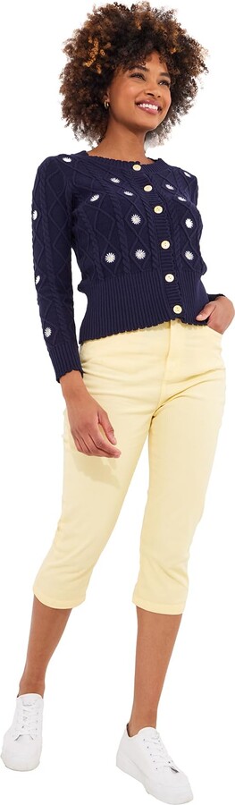 IDEALSANXUN Women's Daisy Cardigan - Floral Print Button Down Sweater For Fall Winter