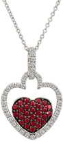 Thumbnail for your product : LeVian 14K 0.75 Ct. Tw. Diamond & Rubies Necklace