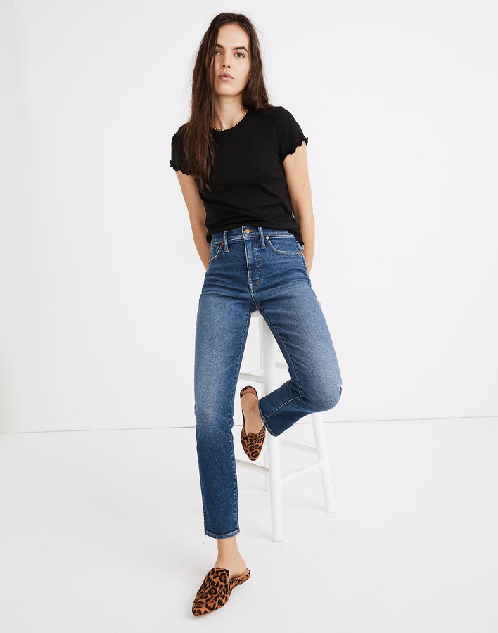 Madewell Tall Stovepipe Jeans in Manchester Wash - ShopStyle Cropped Denim