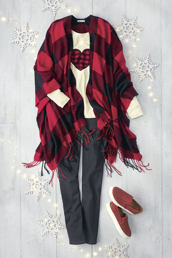 New York & Co. NY&Co Women's 2-Piece Buffalo-Plaid Pajama Set Red -  ShopStyle