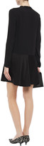 Thumbnail for your product : RED Valentino Pussy-bow Satin-paneled Crepe Mini Dress
