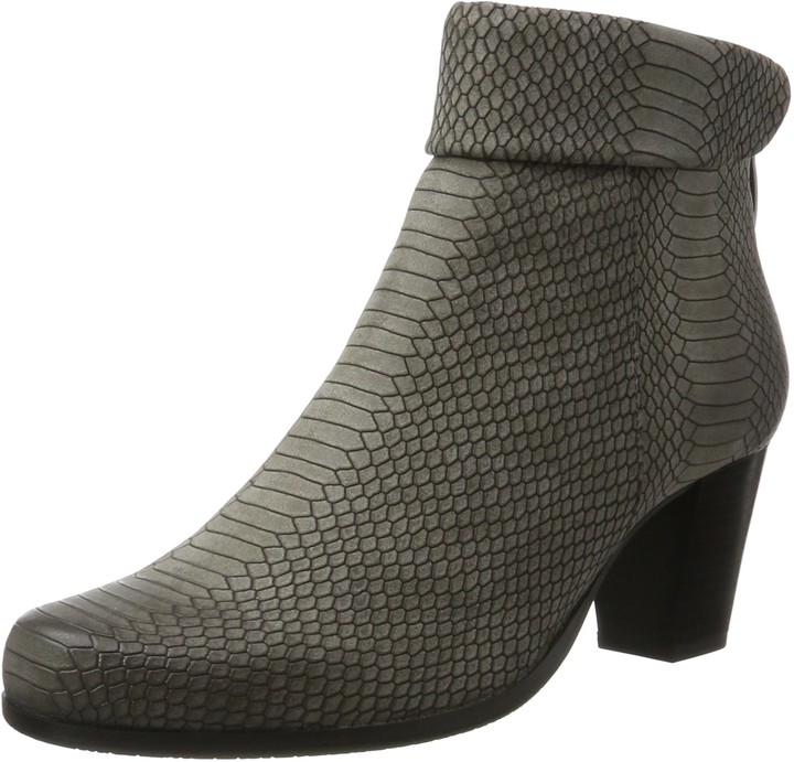grey leather ankle boots uk