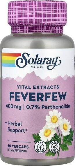 Solaray SolarayVitalExtracts,Feverfew,400mg,60VegCaps