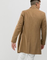 Thumbnail for your product : Religion funnel neck asymmetric overcoat in camel