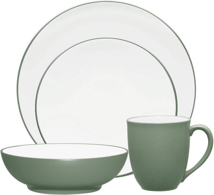 Noritake Colorwave Green 4-Piece (Green) Stoneware Coupe Place Setting, Service for 1