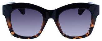 Women's Medium Cateye Sunglasses - Black to Tortoise Gradient