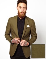 Thumbnail for your product : ASOS Slim Fit Blazer In Cotton