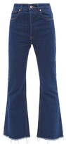 Thumbnail for your product : Paco Rabanne High-rise Kick-flare Jeans - Dark Denim
